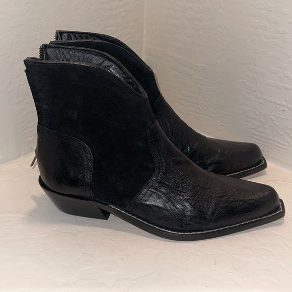 DownEast Dressy Western Cowboy Boots in Suede and Leather size 9 NEW - Picture 1 of 16